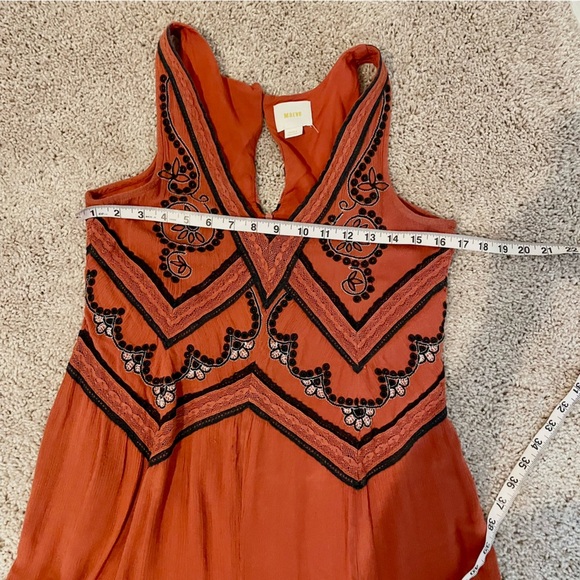 ANTHROPOLOGIE Maeve Desert Embroidered Jumpsuit SIZE 4 EUC - Picture 13 of 16